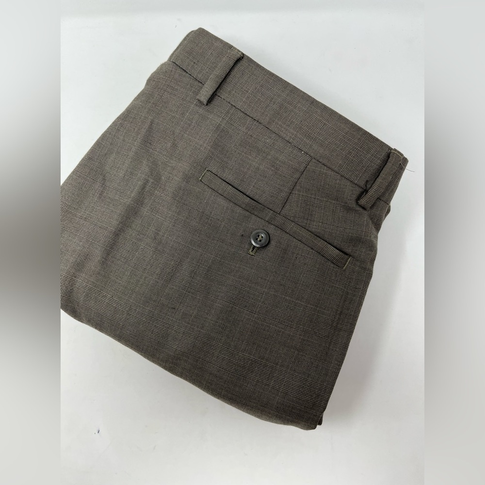 Louis Raphael Rosso Size 38X30 Tan/Brown Dress Polyester Pants Used Clean GHN4..